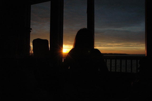 Final Sunrise, Dec. 31st, 2005 with Misty