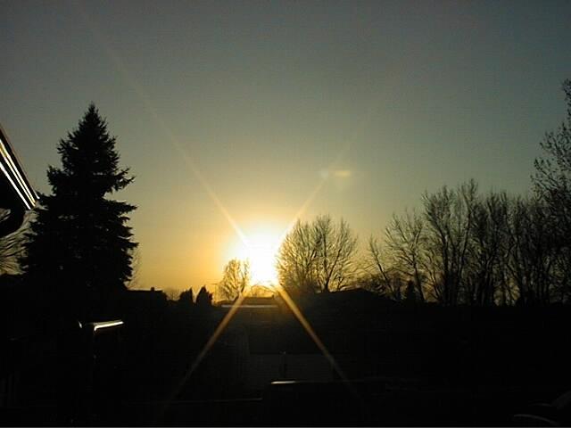 April 24 sunset