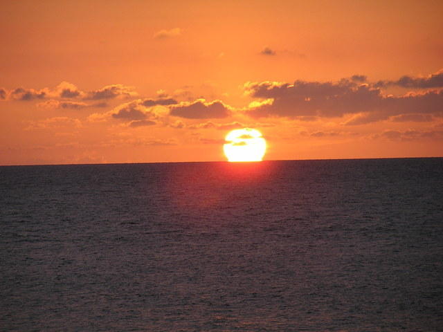 Sunset from 3-Dives on the cliffs