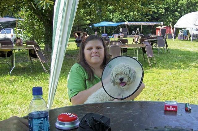 Susie and Satellite dog