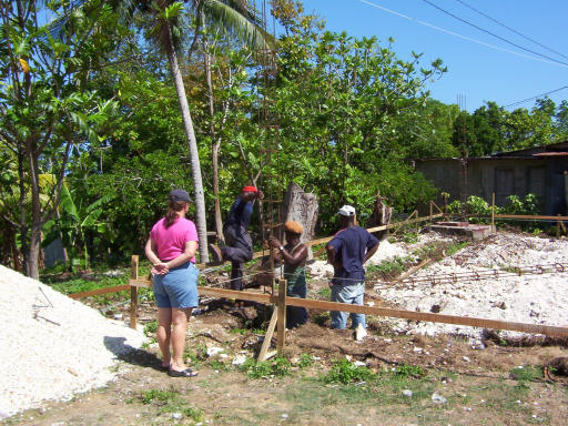 Carol Ann and workers