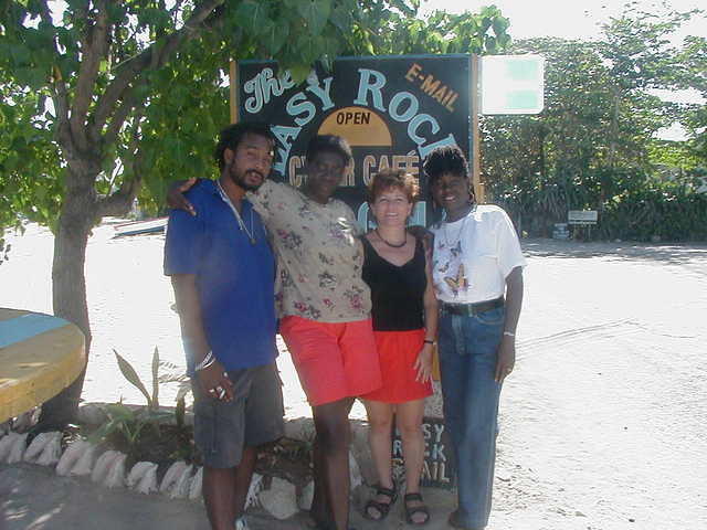 Zola & Rose posing with guests - a regular part of the job at EZ!