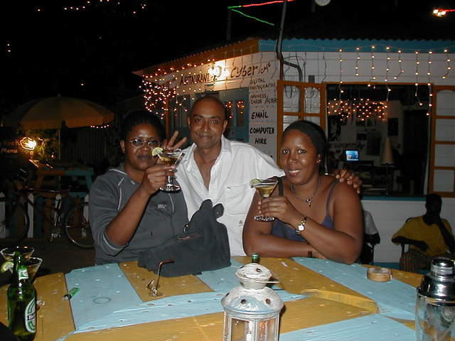 These guest were from Cuba drinking martinis on womens night