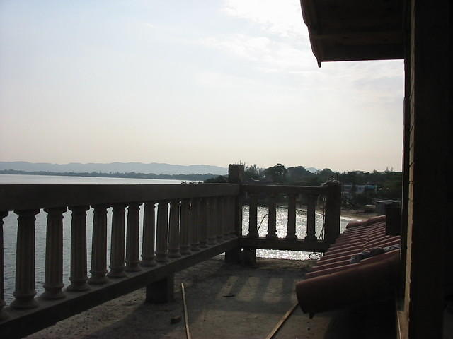 The upstairs terrace with a most stunning view