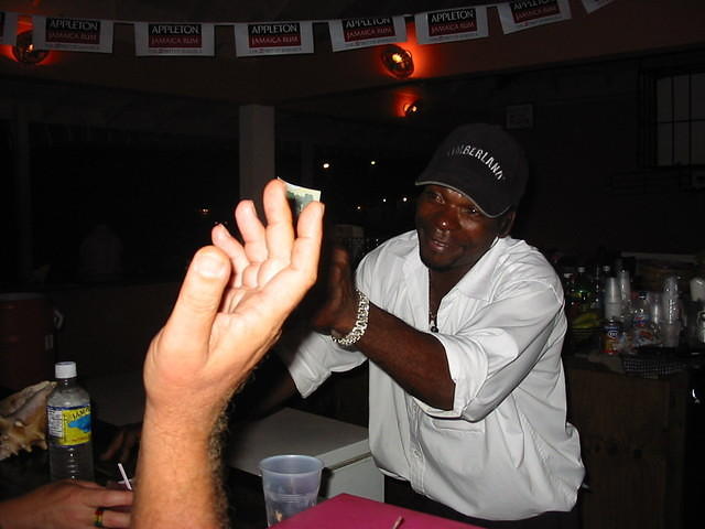 Bunny bar tending & joining in the fun with the guests as usual