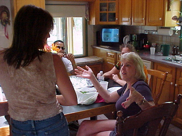 MISTY, DANO{BEHIND FLOWERS}, NICOLE, & MARE