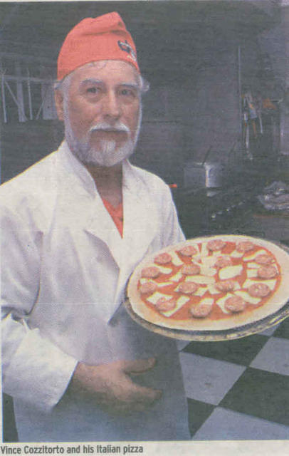 Remember this old friend? Great Italian Chef Vince who turned up in Sunday's Jamaican Gleaner in a restaurant in Kingston!