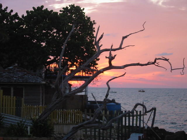 We were blessed with a wicked sunset the night we moved