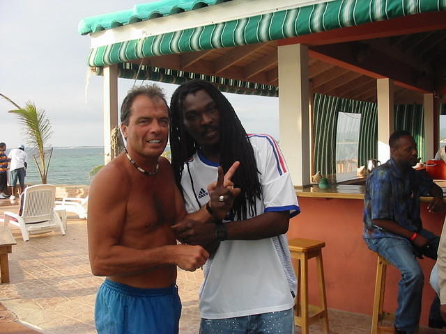 Then they all came over to Mary's Bay & stayed for the whole afternoon till way past sunset '' here's Anthony with William t