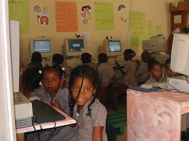 Always happt faces in the Computer Room these days - many thanks to everyone that helped with this project