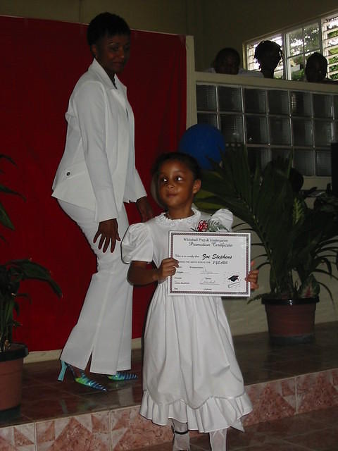 And here she is again with her Graduation Certificate
