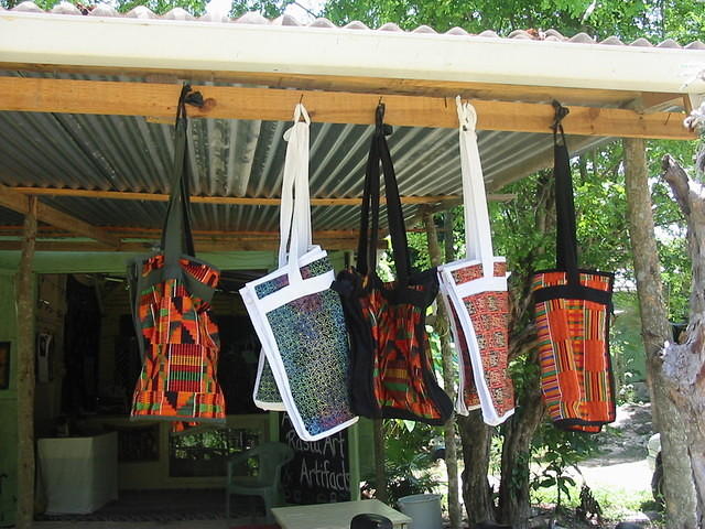 Handmade bags from African Kente Cloth
