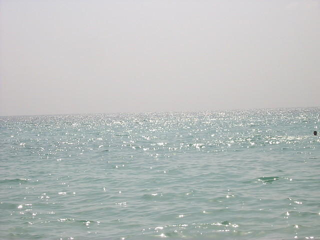 The sea on the 7 mile beach