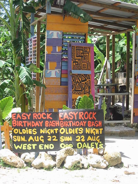 Getting the signs ready - Jamaican Stylee Invitation