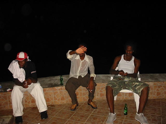 Not usually so shy our own Jerk Chicken King from across the road