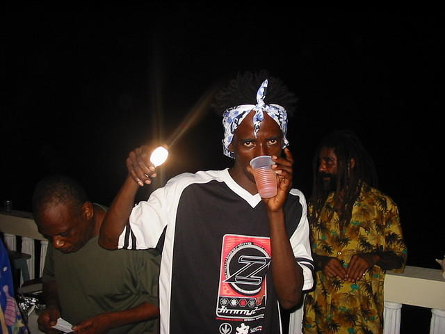 DJ Crazy Nacka frm Good to Go Jerk Chicken up by Somerset Lane, West End - check out his beautiful West End location and his Chi