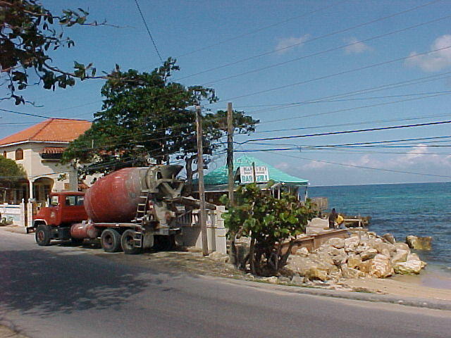 Cement truck@mary's Bay
