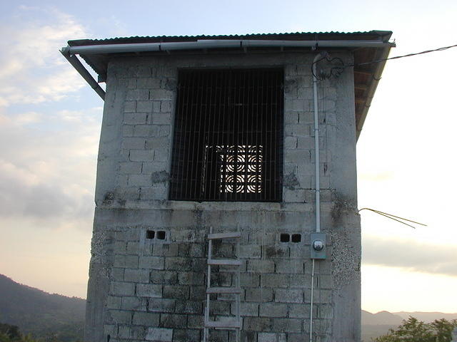 Ivan bent the roof a little