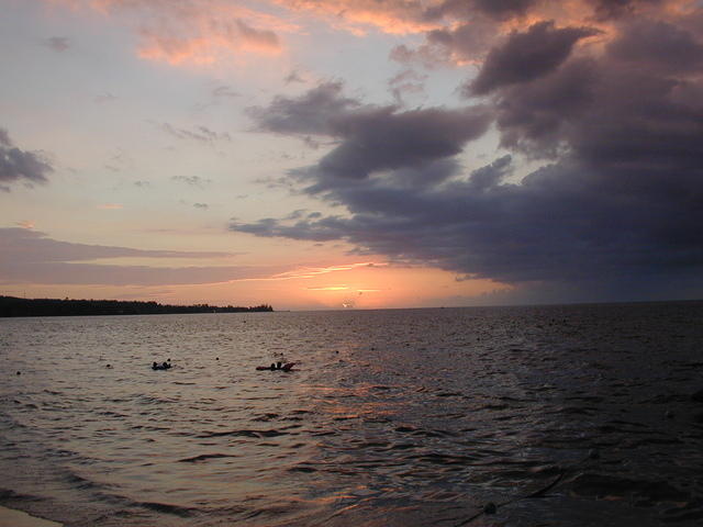 Sunset from Legends on the beach