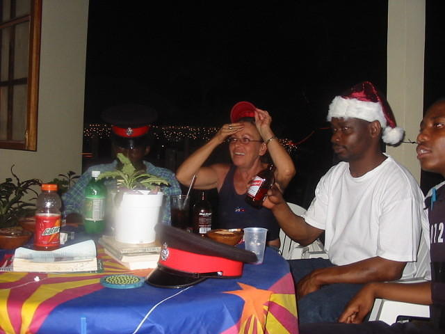 Christmas hats courtesy of the UK & Kingston Police!