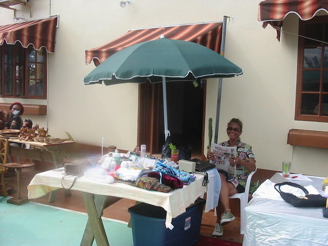 Connie enjoying a break from sales