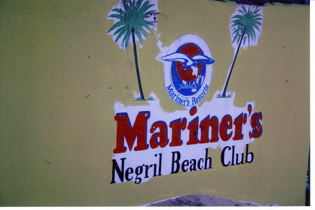 Mariner's Negril Beach Club sign
