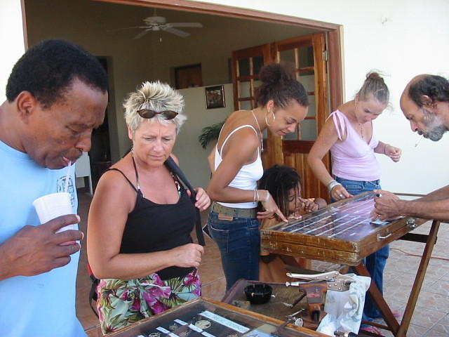 Kate on her first visit to Jamaica, what a cool lady too