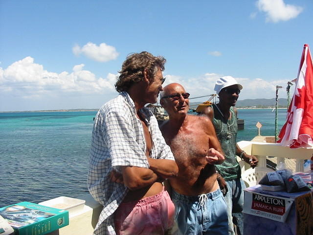 God Father from the USA & Reiner from Germany - all the regular long stay West End (snow bird) visitors were here