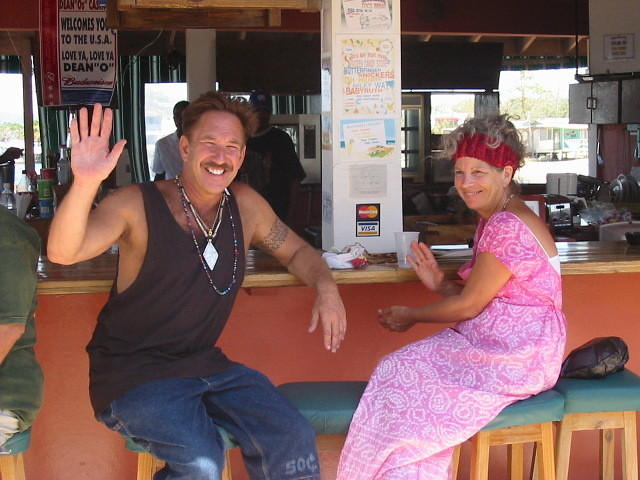 Magic Man (Neal) and Randi the Hat Lady