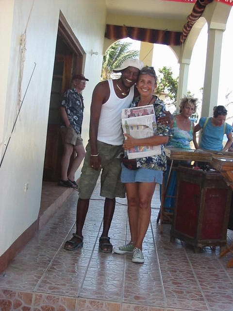 The amazing Connie with her friend give me a 'pose'