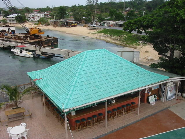 The Boat House Bar roof