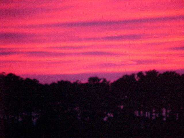Red sky in Chincoteague