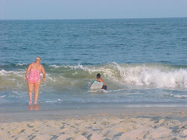 Swimming in Chincoteague