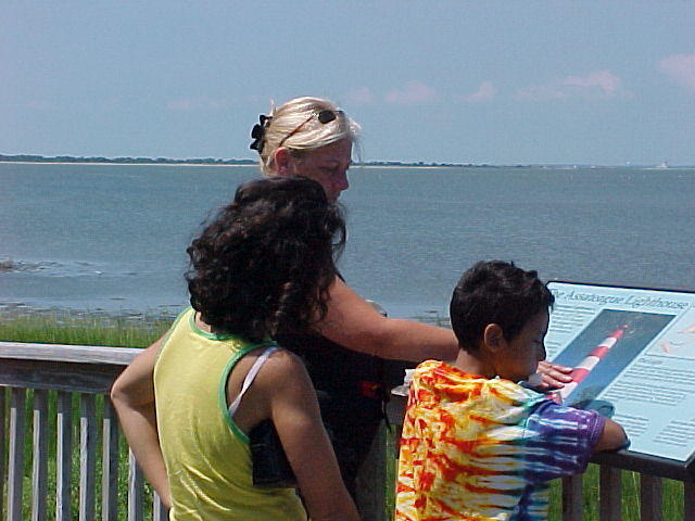 Oya, Donna, and Vannick in Chincoteague