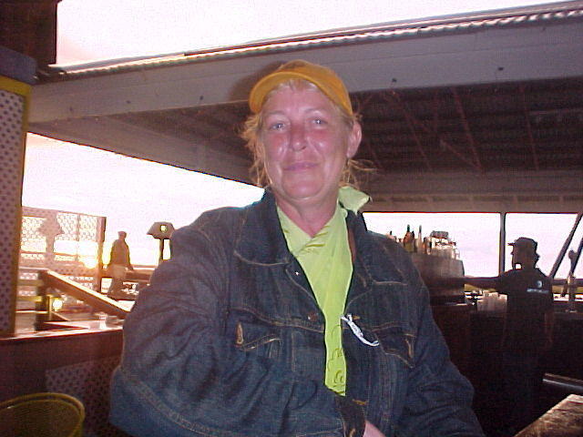 Donna, after the Chincoteague Oyster Festival at Jonithan's for some Reggae Music