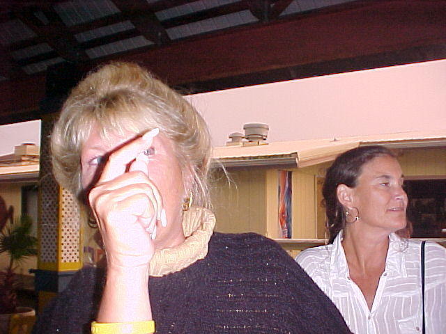 June and Karin after the Chincoteague Oyster Festival at Jonithan's