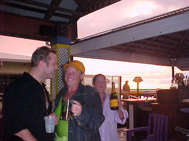 Tom, Donna, and Sue@Jonithan's for Sunset Reggae Music