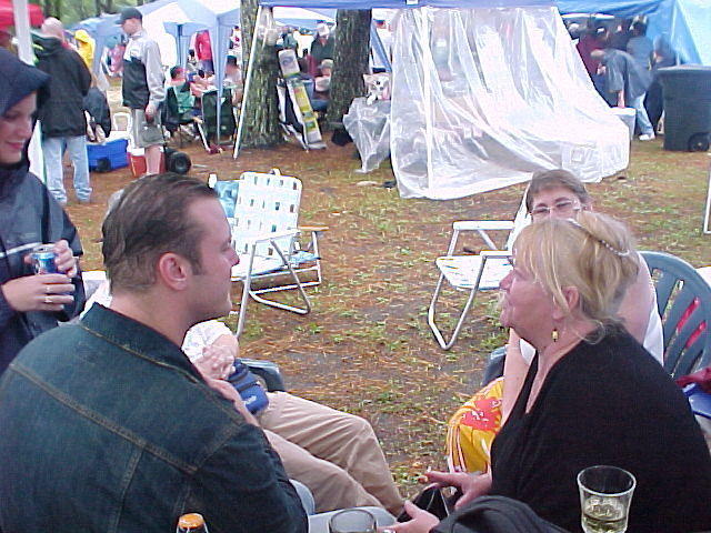 Tom and Miss Kitty, with Birdlady in the back ground