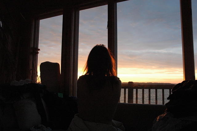 Final Sunrise, Dec. 31st, 2005 with Misty