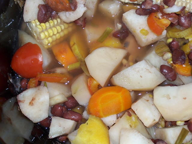 Inside the crock pot