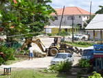 My View of MI Yard and the back hoe