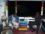 Delroy and Ali C at Mi Yard