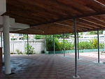 Patio with Shelter, works for a wedding.