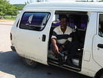 BIG UP Osbourne, a local driver who gave his time and transport for free to the school