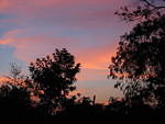 Sunset sky from the Half House Saturday 13th March 2004