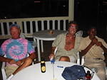 William (centre) who persuaded us it was a good move here ... enjoying the verandah with his friend Clark & Rickeys 13 year