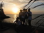 Some of the crew pose for sunset