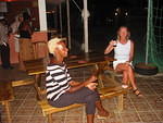 Jackie (on the Reef) and Janice chill out!